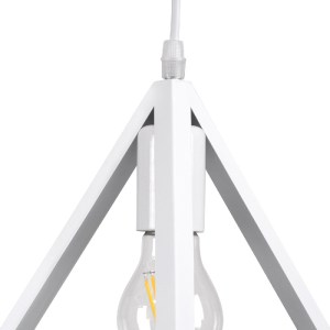 glo-00612-00612_5 GLOBOSTAR® TRIANGLE 00612 ΜΟΝΤΕΡΝΟ ΚΡΕΜΑΣΤΟ ΦΩΤΙΣΤΙΚΟ ΡΑΓΑ ΔΙΦΩΤΟ 2 X E27 IP20 ΛΕΥΚΟ ΜΕΤΑΛ