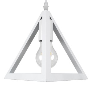 glo-00612-00612_7 GLOBOSTAR® TRIANGLE 00612 ΜΟΝΤΕΡΝΟ ΚΡΕΜΑΣΤΟ ΦΩΤΙΣΤΙΚΟ ΡΑΓΑ ΔΙΦΩΤΟ 2 X E27 IP20 ΛΕΥΚΟ ΜΕΤΑΛ