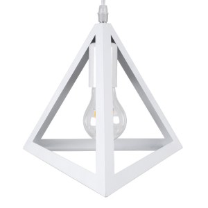 glo-00612-00612_8 GLOBOSTAR® TRIANGLE 00612 ΜΟΝΤΕΡΝΟ ΚΡΕΜΑΣΤΟ ΦΩΤΙΣΤΙΚΟ ΡΑΓΑ ΔΙΦΩΤΟ 2 X E27 IP20 ΛΕΥΚΟ ΜΕΤΑΛ