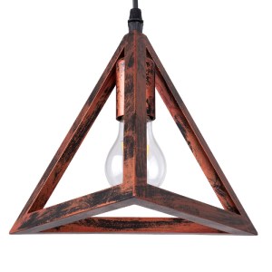 glo-00613-00613_6 GLOBOSTAR® TRIANGLE 00613 ΜΟΝΤΕΡΝΟ ΚΡΕΜΑΣΤΟ ΦΩΤΙΣΤΙΚΟ ΡΑΓΑ ΔΙΦΩΤΟ 2 X E27 IP20 ΧΑΛΚΙΝΟ ΜΕΤ