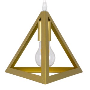 glo-00615-00615_8 GLOBOSTAR® TRIANGLE 00615 ΜΟΝΤΕΡΝΟ ΚΡΕΜΑΣΤΟ ΦΩΤΙΣΤΙΚΟ ΡΑΓΑ ΔΙΦΩΤΟ 2 X E27 IP20 ΧΡΥΣΟ ΜΕΤΑΛ