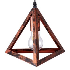 glo-00618-00618_8 GLOBOSTAR® TRIANGLE 00618 ΜΟΝΤΕΡΝΟ ΚΡΕΜΑΣΤΟ ΦΩΤΙΣΤΙΚΟ ΠΛΕΓΜΑ ΤΡΙΦΩΤΟ 3 X E27 IP20 ΧΑΛΚΙΝΟ 