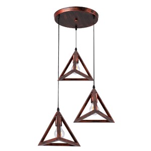 glo-00618-d8d8d8_00618_0 GLOBOSTAR® TRIANGLE 00618 ΜΟΝΤΕΡΝΟ ΚΡΕΜΑΣΤΟ ΦΩΤΙΣΤΙΚΟ ΠΛΕΓΜΑ ΤΡΙΦΩΤΟ 3 X E27 IP20 ΧΑΛΚΙΝΟ 