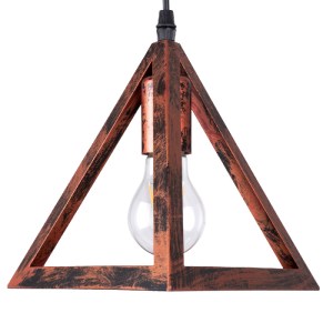 glo-00623-00623_7 GLOBOSTAR® TRIANGLE 00623 ΜΟΝΤΕΡΝΟ ΚΡΕΜΑΣΤΟ ΦΩΤΙΣΤΙΚΟ ΡΑΓΑ ΤΡΙΦΩΤΟ 3 X E27 IP20 ΧΑΛΚΙΝΟ ΜΕ