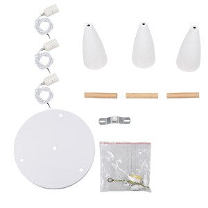 glo-00627-00627_8 GLOBOSTAR® DILLON 00627 ΜΟΝΤΕΡΝΟ ΚΡΕΜΑΣΤΟ ΦΩΤΙΣΤΙΚΟ ΚΑΜΠΑΝΑ ΤΡΙΦΩΤΟ 3 X E27 IP20 ΛΕΥΚΟ ΜΕΤ