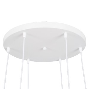 glo-00629-00629_7 GLOBOSTAR® DILLON 00629 ΜΟΝΤΕΡΝΟ ΚΡΕΜΑΣΤΟ ΦΩΤΙΣΤΙΚΟ ΚΑΜΠΑΝΑ ΠΟΛΥΦΩΤΟ 6 X E27 IP20 ΛΕΥΚΟ ΜΕ