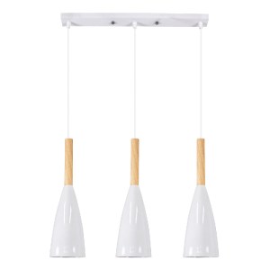 glo-00631-00631_0 GLOBOSTAR® DILLON 00631 ΜΟΝΤΕΡΝΟ ΚΡΕΜΑΣΤΟ ΦΩΤΙΣΤΙΚΟ ΡΑΓΑ ΤΡΙΦΩΤΟ 3 X E27 IP20 ΛΕΥΚΟ ΜΕΤΑΛΛ