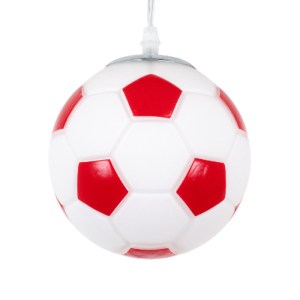 glo-00642-e34a8c_00642_0 GLOBOSTAR® FOOTBALL 00642 ΠΑΙΔΙΚΟ ΚΡΕΜΑΣΤΟ ΦΩΤΙΣΤΙΚΟ ΜΠΑΛΑ ΜΟΝΟΦΩΤΟ 1 X E27 IP20 ΛΕΥΚΟ & Κ