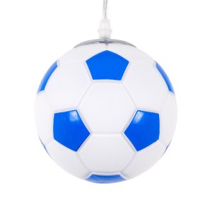 glo-00644-00644_0 GLOBOSTAR® FOOTBALL 00644 ΠΑΙΔΙΚΟ ΚΡΕΜΑΣΤΟ ΦΩΤΙΣΤΙΚΟ ΜΠΑΛΑ ΜΟΝΟΦΩΤΟ 1 X E27 IP20 ΛΕΥΚΟ & Μ