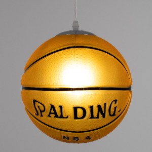 glo-00649-00649_2 GLOBOSTAR® SPALDING NBA 00649 ΠΑΙΔΙΚΟ ΚΡΕΜΑΣΤΟ ΦΩΤΙΣΤΙΚΟ ΜΠΑΛΑ ΜΟΝΟΦΩΤΟ 1 X E27 IP20 ΠΟΡΤΟ