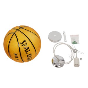 glo-00649-00649_8 GLOBOSTAR® SPALDING NBA 00649 ΠΑΙΔΙΚΟ ΚΡΕΜΑΣΤΟ ΦΩΤΙΣΤΙΚΟ ΜΠΑΛΑ ΜΟΝΟΦΩΤΟ 1 X E27 IP20 ΠΟΡΤΟ