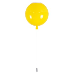 glo-00651-00651_5 GLOBOSTAR® BALLOON 00651 ΠΑΙΔΙΚΟ ΦΩΤΙΣΤΙΚΟ ΟΡΟΦΗΣ ΜΕ ΝΤΟΥΙ 1 X E27 AC 220-240V IP20 - ΚΙΤΡ