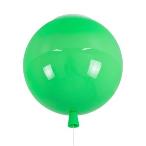 glo-00653-00653_0 GLOBOSTAR® BALLOON 00653 ΠΑΙΔΙΚΟ ΦΩΤΙΣΤΙΚΟ ΟΡΟΦΗΣ ΜΠΑΛΑ ΜΟΝΟΦΩΤΟ 1 X E27 IP20 ΠΡΑΣΙΝΟ ΠΛΑΣ