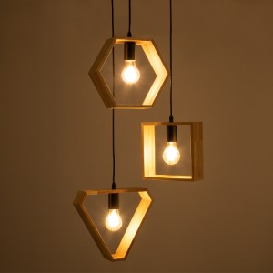 glo-00683-00683_8 GLOBOSTAR® ELISE 00683 ΜΟΝΤΕΡΝΟ ΚΡΕΜΑΣΤΟ ΦΩΤΙΣΤΙΚΟ ΑΝΑΡΤΗΣΗ ΤΡΙΦΩΤΟ 3 X E27 IP20 ΜΠΕΖ ΞΥΛΟ