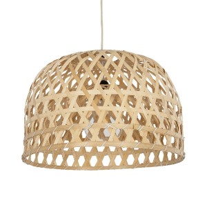 glo-00716-00716_1 GLOBOSTAR® MANGEA 00716 BOHO ΚΡΕΜΑΣΤΟ ΦΩΤΙΣΤΙΚΟ ΟΡΟΦΗΣ ΜΕ ΝΤΟΥΙ 1 X E27 AC 220-240V IP20 - ΜΠΕΖ - Μ50 X Π50 X Υ34CM