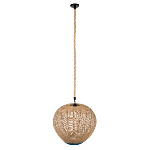 glo-00727-00727_4 GLOBOSTAR® SIMON 00727 BOHO ΚΡΕΜΑΣΤΟ ΦΩΤΙΣΤΙΚΟ ΑΝΑΡΤΗΣΗ ΜΟΝΟΦΩΤΟ 1 X E27 IP20 ΜΠΕΖ & ΜΠΛΕ 