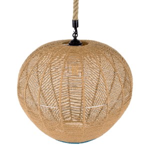 glo-00727-00727_6 GLOBOSTAR® SIMON 00727 BOHO ΚΡΕΜΑΣΤΟ ΦΩΤΙΣΤΙΚΟ ΑΝΑΡΤΗΣΗ ΜΟΝΟΦΩΤΟ 1 X E27 IP20 ΜΠΕΖ & ΜΠΛΕ 