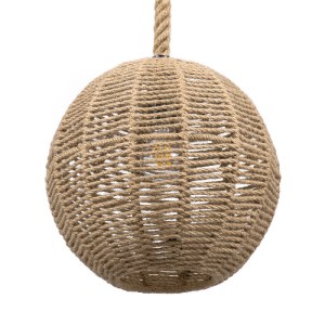 glo-00731-00731_0 GLOBOSTAR® MANDALA 00731 BOHO ΚΡΕΜΑΣΤΟ ΦΩΤΙΣΤΙΚΟ ΠΛΕΓΜΑ ΜΟΝΟΦΩΤΟ 1 X E27 IP20 ΜΠΕΖ ΣΧΟΙΝΙ 