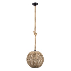 glo-00731-00731_4 GLOBOSTAR® MANDALA 00731 BOHO ΚΡΕΜΑΣΤΟ ΦΩΤΙΣΤΙΚΟ ΠΛΕΓΜΑ ΜΟΝΟΦΩΤΟ 1 X E27 IP20 ΜΠΕΖ ΣΧΟΙΝΙ 