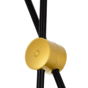 glo-00780-00780_9 GLOBOSTAR® JOLIET 00780 ΜΟΝΤΕΡΝΟ ΦΩΤΙΣΤΙΚΟ ΟΡΟΦΗΣ ΠΛΕΓΜΑ ΠΟΛΥΦΩΤΟ 6 X G9 IP20 ΜΑΥΡΟ & ΧΡΥΣ