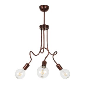 glo-00788-00788_0 GLOBOSTAR® ASPECT 00788 ΜΟΝΤΕΡΝΟ ΦΩΤΙΣΤΙΚΟ ΟΡΟΦΗΣ ΠΛΕΓΜΑ ΤΡΙΦΩΤΟ 3 X E27 IP20 ΧΑΛΚΙΝΟ ΜΕΤΑ