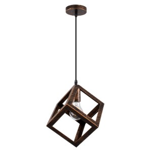 glo-00793-00793_2 GLOBOSTAR® CUBE 00793 ΜΟΝΤΕΡΝΟ ΚΡΕΜΑΣΤΟ ΦΩΤΙΣΤΙΚΟ ΠΛΕΓΜΑ ΜΟΝΟΦΩΤΟ 1 X E27 IP20 ΧΑΛΚΙΝΟ ΜΕΤ