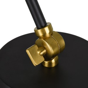 glo-00834-00834_8 GLOBOSTAR® LETO 00834 ΜΟΝΤΕΡΝΟ ΕΠΙΤΡΑΠΕΖΙΟ ΦΩΤΙΣΤΙΚΟ ΓΡΑΦΕΙΟΥ ΜΟΝΟΦΩΤΟ ΜΕΤΑΛΛΙΚΟ ΜΑΥΡΟ - Χ