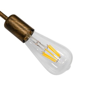 glo-00841-00841_6 GLOBOSTAR® LIBERTA 00841 ΜΟΝΤΕΡΝΟ ΦΩΤΙΣΤΙΚΟ ΟΡΟΦΗΣ ΠΛΕΓΜΑ ΠΟΛΥΦΩΤΟ 8 X E27 IP20 ΜΠΡΟΥΤΖΙΝΟ