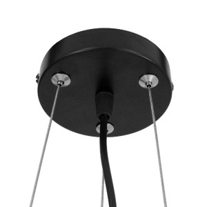 glo-00855-00855_7 GLOBOSTAR® TOKEN 00855 ΜΟΝΤΕΡΝΟ ΚΡΕΜΑΣΤΟ ΦΩΤΙΣΤΙΚΟ ΠΛΕΓΜΑ ΤΡΙΦΩΤΟ 3 X E27 IP20 ΜΑΥΡΟ ΜΕΤΑΛ