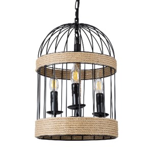 glo-00865-7800f1_00865_0 GLOBOSTAR® MERLIN 00865 VINTAGE ΚΡΕΜΑΣΤΟ ΦΩΤΙΣΤΙΚΟ ΠΛΕΓΜΑ ΤΡΙΦΩΤΟ 3 X E14 IP20 ΜΑΥΡΟ ΜΕΤΑΛ