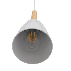 glo-00876-00876_7 GLOBOSTAR® DILLON 00876 ΜΟΝΤΕΡΝΟ ΚΡΕΜΑΣΤΟ ΦΩΤΙΣΤΙΚΟ ΚΑΜΠΑΝΑ ΜΟΝΟΦΩΤΟ 1 X E27 IP20 ΛΕΥΚΟ ΜΕ