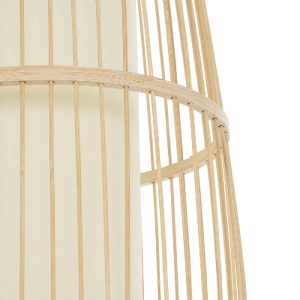 glo-00892-00892_7 GLOBOSTAR® HIBISCUS 00892 BOHO ΚΡΕΜΑΣΤΟ ΦΩΤΙΣΤΙΚΟ ΟΡΟΦΗΣ ΜΕ ΝΤΟΥΙ 1 X E27 AC 220-240V IP20 - ΜΠΕΖ - Μ30 X Π30 X Υ120CM