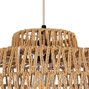 glo-00909-00909_8 GLOBOSTAR® JENSON 00909 BOHO ΚΡΕΜΑΣΤΟ ΦΩΤΙΣΤΙΚΟ ΟΡΟΦΗΣ ΜΕ ΝΤΟΥΙ 1 X E27 AC 220-240V IP20 -