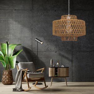 glo-00909-post_37 GLOBOSTAR® JENSON 00909 BOHO ΚΡΕΜΑΣΤΟ ΦΩΤΙΣΤΙΚΟ ΟΡΟΦΗΣ ΜΕ ΝΤΟΥΙ 1 X E27 AC 220-240V IP20 -