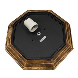 glo-00913-00913_7 GLOBOSTAR® RUBY 00913 VINTAGE ΦΩΤΙΣΤΙΚΟ ΠΛΑΦΟΝΙΕΡΑ ΟΡΟΦΗΣ ΜΟΝΟΦΩΤΟ 1 X E27 IP20 ΧΑΛΚΙΝΟ ΜΕ