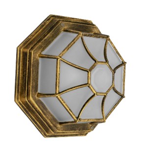 glo-00914-00914_0 GLOBOSTAR® RUBY 00914 VINTAGE ΦΩΤΙΣΤΙΚΟ ΠΛΑΦΟΝΙΕΡΑ ΟΡΟΦΗΣ ΜΟΝΟΦΩΤΟ 1 X E27 IP20 ΜΠΡΟΥΤΖΙΝΟ