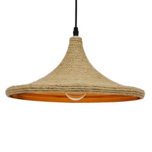 glo-00917-00917_0 GLOBOSTAR® SHANGHAI ROPE 00917 BOHO ΚΡΕΜΑΣΤΟ ΦΩΤΙΣΤΙΚΟ ΚΑΜΠΑΝΑ ΜΟΝΟΦΩΤΟ 1 X E27 IP20 ΜΠΕΖ 