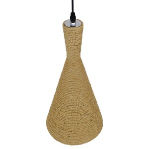 glo-00918-00918_7 GLOBOSTAR® SHANGHAI ROPE 00918 BOHO ΚΡΕΜΑΣΤΟ ΦΩΤΙΣΤΙΚΟ ΚΑΜΠΑΝΑ ΜΟΝΟΦΩΤΟ 1 X E27 IP20 ΜΠΕΖ 