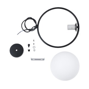 glo-00931-00931_10 GLOBOSTAR® MADRID 00931 ΜΟΝΤΕΡΝΟ ΚΡΕΜΑΣΤΟ ΦΩΤΙΣΤΙΚΟ ΜΠΑΛΑ ΜΟΝΟΦΩΤΟ 1 X E27 IP20 ΜΑΥΡΟ ΜΕΤΑ