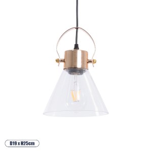 glo-00935-00935_0 GLOBOSTAR® JAVER 00935 VINTAGE ΚΡΕΜΑΣΤΟ ΦΩΤΙΣΤΙΚΟ ΚΑΜΠΑΝΑ ΜΟΝΟΦΩΤΟ 1 X E27 IP20 ΔΙΑΦΑΝΟ ΓΥ