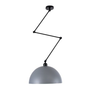 glo-00937-00937_3 GLOBOSTAR® LOTUS 00937 ΜΟΝΤΕΡΝΟ ΦΩΤΙΣΤΙΚΟ ΟΡΟΦΗΣ ΚΑΜΠΑΝΑ ΜΟΝΟΦΩΤΟ 1 X E27 IP20 ΓΚΡΙ, ΜΑΥΡΟ