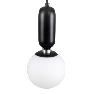 glo-00945-00945_5 GLOBOSTAR® MAVERICK 00945 ΜΟΝΤΕΡΝΟ ΚΡΕΜΑΣΤΟ ΦΩΤΙΣΤΙΚΟ ΜΠΑΛΑ ΜΟΝΟΦΩΤΟ 1 X E27 IP20 ΜΑΥΡΟ ΜΕ