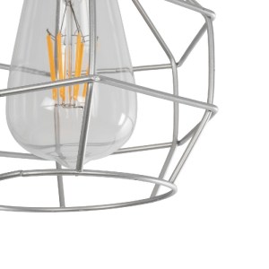 glo-00951-00951_7 GLOBOSTAR® CAGE 00951 VINTAGE ΚΡΕΜΑΣΤΟ ΦΩΤΙΣΤΙΚΟ ΟΡΟΦΗΣ ΜΕ ΝΤΟΥΙ 1 X E27 AC 220-240V IP20 - ΑΣΗΜΙ - Μ15 X Π15 X Y22CM