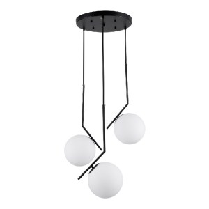 glo-00952-c3d6aa_00952_0 GLOBOSTAR® MONROE 00952 ΜΟΝΤΕΡΝΟ ΚΡΕΜΑΣΤΟ ΦΩΤΙΣΤΙΚΟ ΜΠΑΛΑ ΤΡΙΦΩΤΟ 3 X E27 IP20 ΜΑΥΡΟ ΜΕΤΑΛ