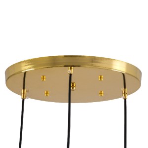 glo-00953-00953_5 GLOBOSTAR® MONROE 00953 ΜΟΝΤΕΡΝΟ ΚΡΕΜΑΣΤΟ ΦΩΤΙΣΤΙΚΟ ΜΠΑΛΑ ΤΡΙΦΩΤΟ 3 X E27 IP20 ΧΡΥΣΟ ΜΕΤΑΛ