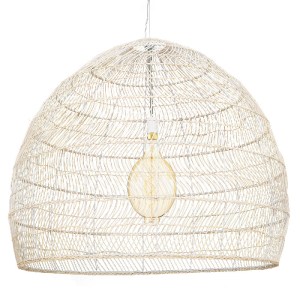 glo-00965-00965_0 GLOBOSTAR® MALIBU 00965 BOHO ΚΡΕΜΑΣΤΟ ΦΩΤΙΣΤΙΚΟ ΠΛΕΓΜΑ ΜΟΝΟΦΩΤΟ 1 X E27 IP20 ΛΕΥΚΟ ΞΥΛΟ - 