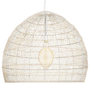 glo-00965-00965_4 GLOBOSTAR® MALIBU 00965 BOHO ΚΡΕΜΑΣΤΟ ΦΩΤΙΣΤΙΚΟ ΠΛΕΓΜΑ ΜΟΝΟΦΩΤΟ 1 X E27 IP20 ΛΕΥΚΟ ΞΥΛΟ - 