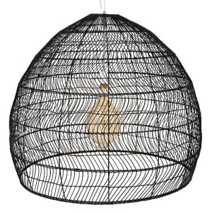 glo-00966-00966_5 GLOBOSTAR® MALIBU 00966 BOHO ΚΡΕΜΑΣΤΟ ΦΩΤΙΣΤΙΚΟ ΠΛΕΓΜΑ ΜΟΝΟΦΩΤΟ 1 X E27 IP20 ΜΑΥΡΟ ΞΥΛΟ - 