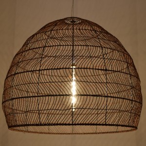 glo-00967-00967_2 GLOBOSTAR® MALIBU 00967 BOHO ΚΡΕΜΑΣΤΟ ΦΩΤΙΣΤΙΚΟ ΠΛΕΓΜΑ ΜΟΝΟΦΩΤΟ 1 X E27 IP20 ΚΑΦΕ ΞΥΛΟ - Μ