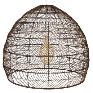 glo-00967-00967_5 GLOBOSTAR® MALIBU 00967 BOHO ΚΡΕΜΑΣΤΟ ΦΩΤΙΣΤΙΚΟ ΠΛΕΓΜΑ ΜΟΝΟΦΩΤΟ 1 X E27 IP20 ΚΑΦΕ ΞΥΛΟ - Μ